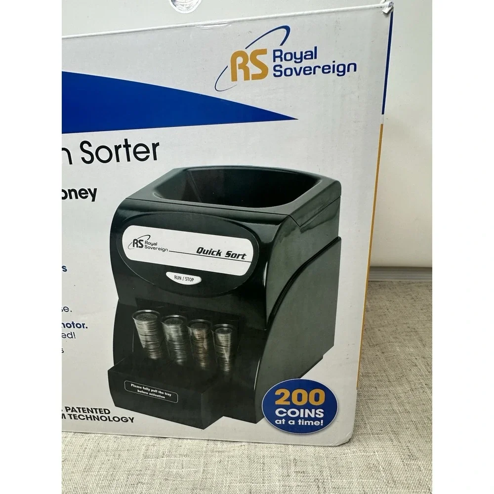 Royal Sovereign QS-1AC Coin‎ Sorter Counter Machine tested and works perfectly